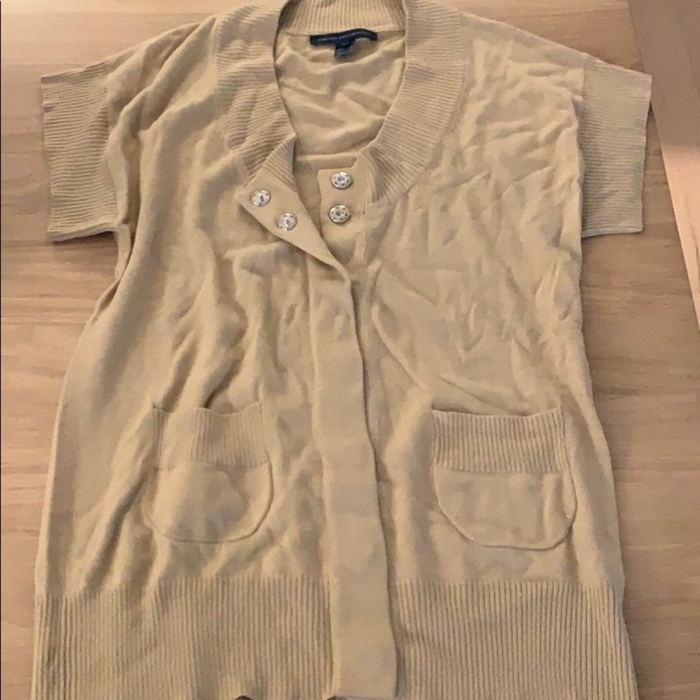 French Connection short sleeve cardigan sweater